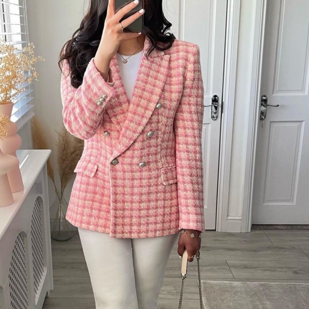 Zara double breast blazer bloggers fav - Picture 6 of 16